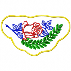 Flowers And Tree Embroidery Design 9